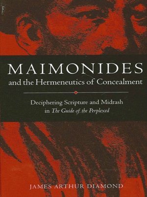 cover image of Maimonides and the Hermeneutics of Concealment